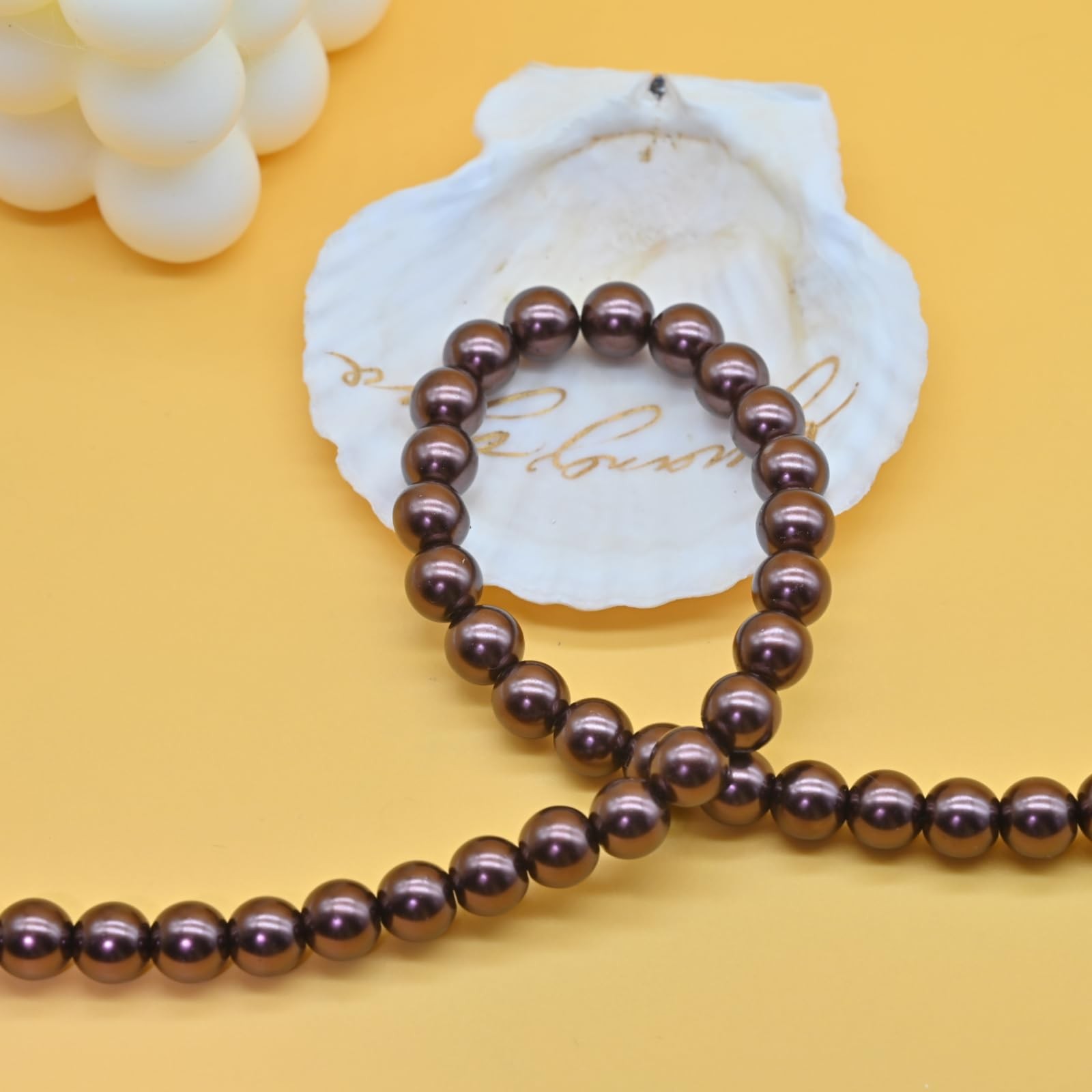 Colorful Mood Choker Baroque Bead Imitation Pearls Necklace, Women, Adults – 03