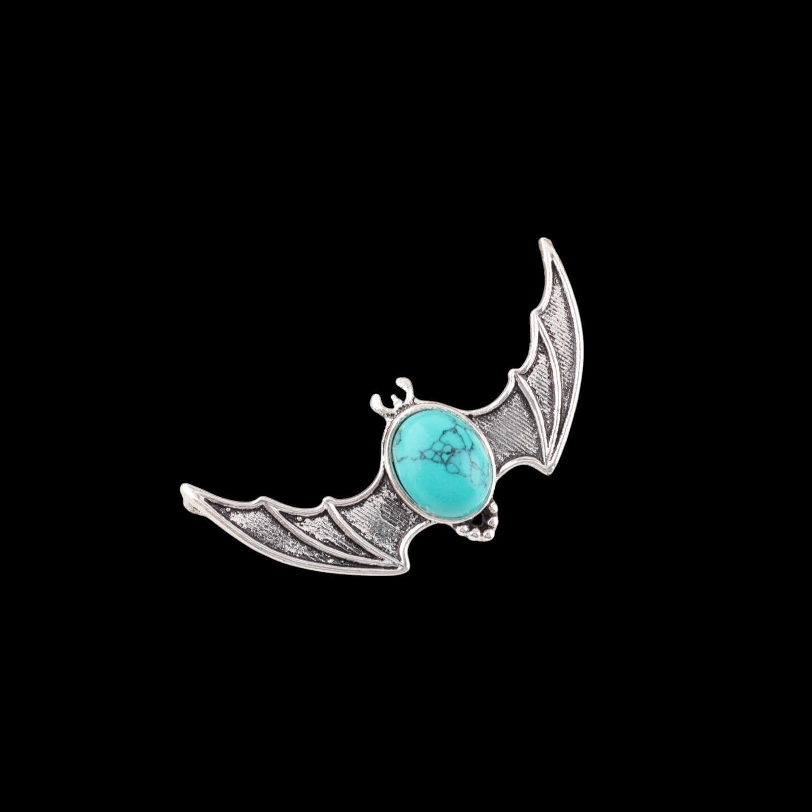 Bohemian Charm Pendant 925 Silver Oval Natural Turquoise Stones