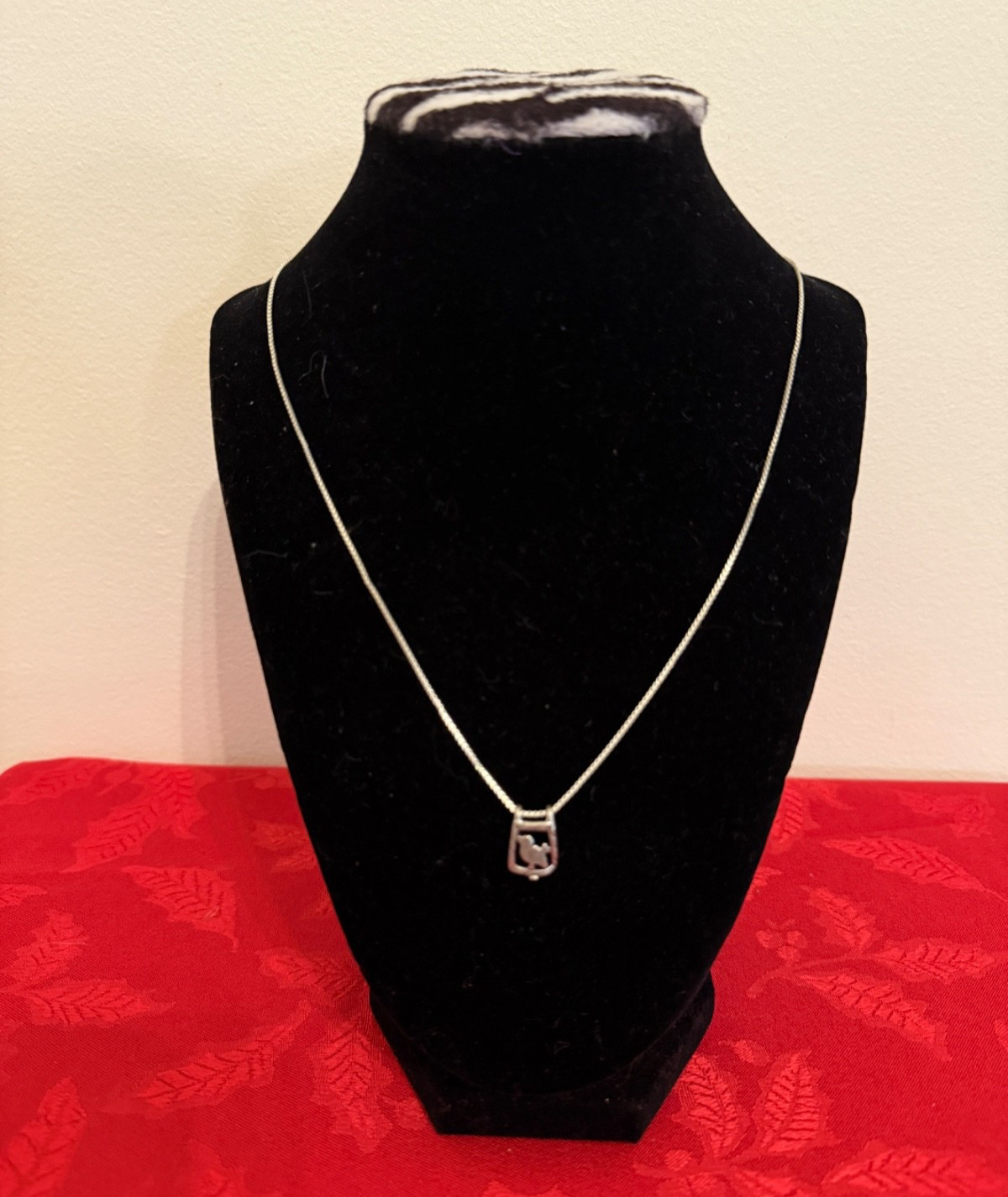 Hebrew Bird/Peace Pendant Sterling Silver with Sterling Silver Chain