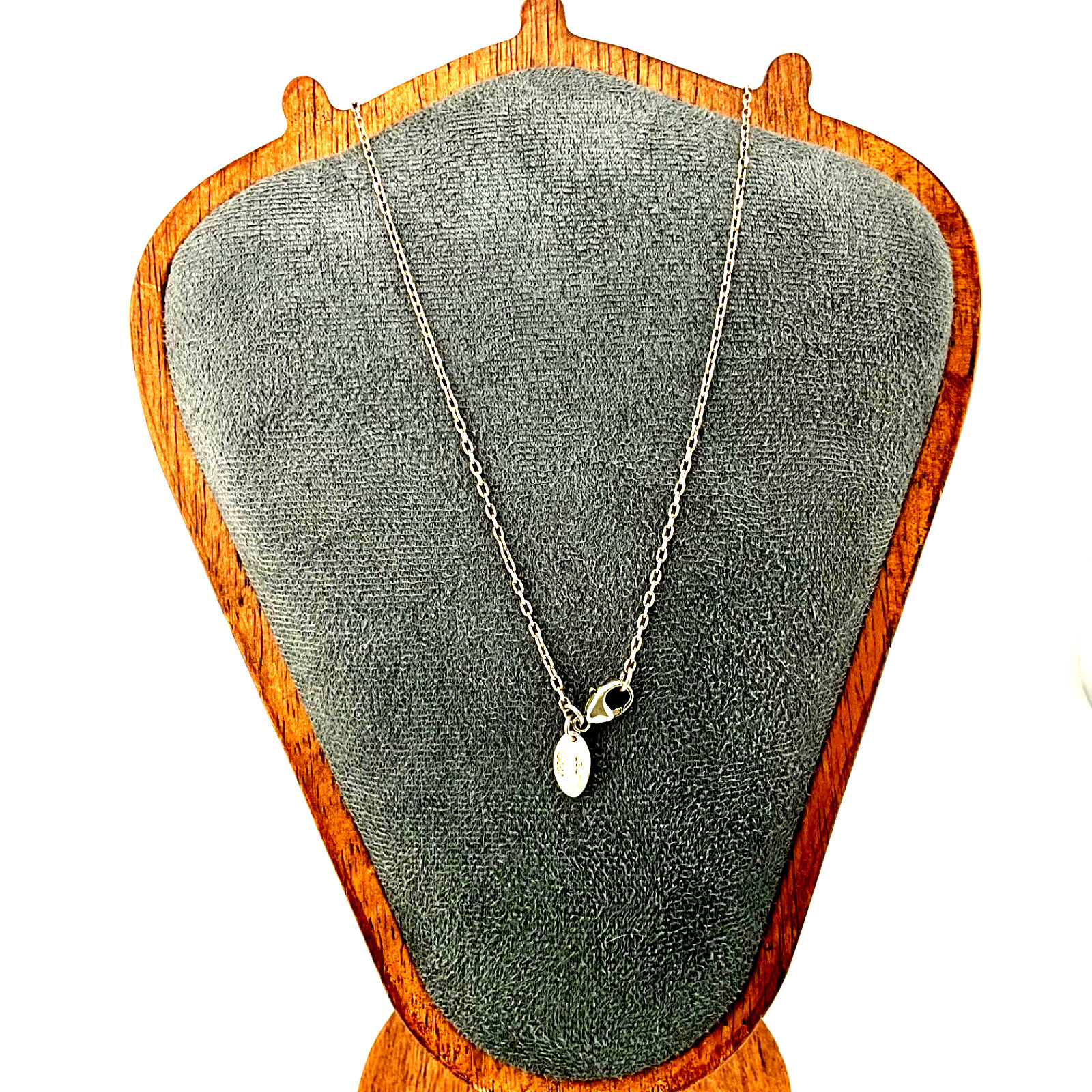 Minimalist Sterling Silver Three Heart Pendant Red Garnet with 17” Chain