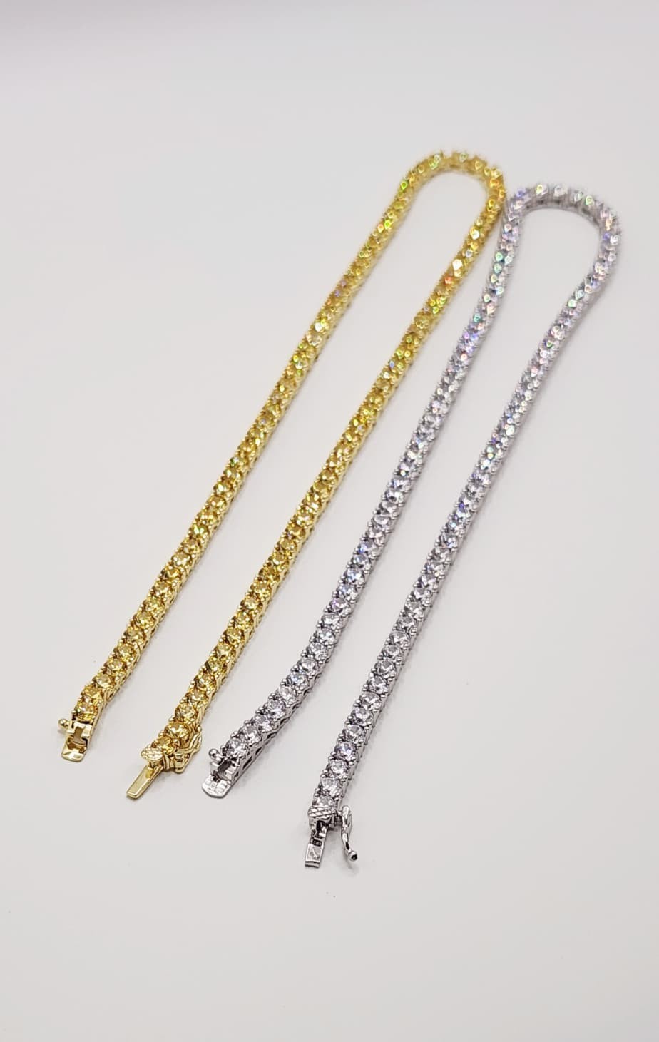 925 Sterling Silver Moissanite Tennis Necklace Iced Out Chain for Womens fashion