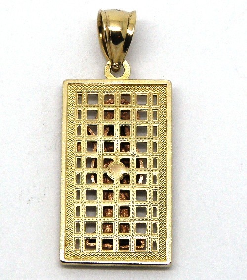 10k Tri-Clor Gold Grim Reaper/Sagrado Muerte Pendant