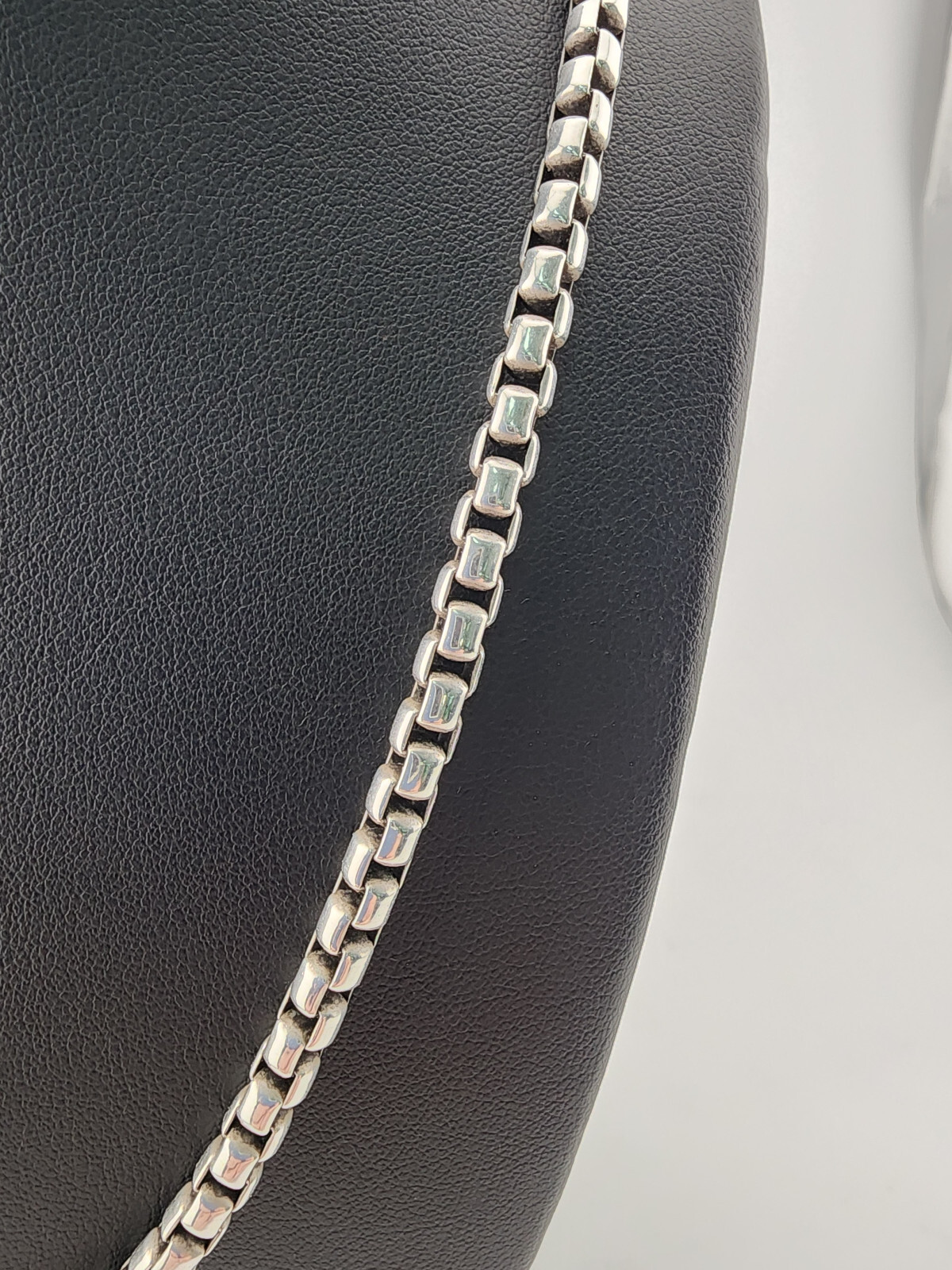DAVID YURMAN SILVER BOX CHAIN LINK NECKLACE 5.10mm