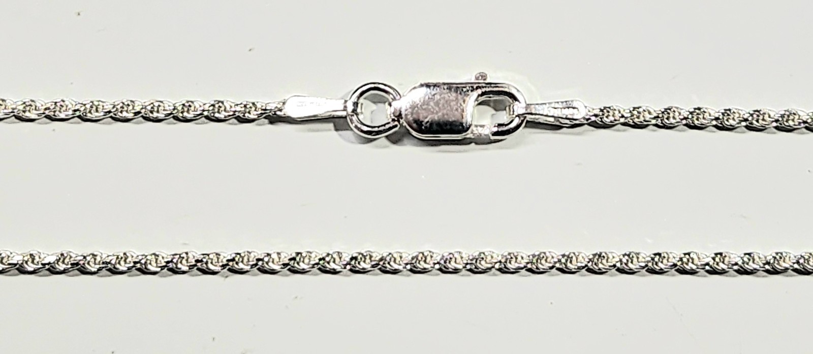 Diamond Cut Rope Chain Necklace 1.2 mm thick Real 925 Sterling Silver All sizes