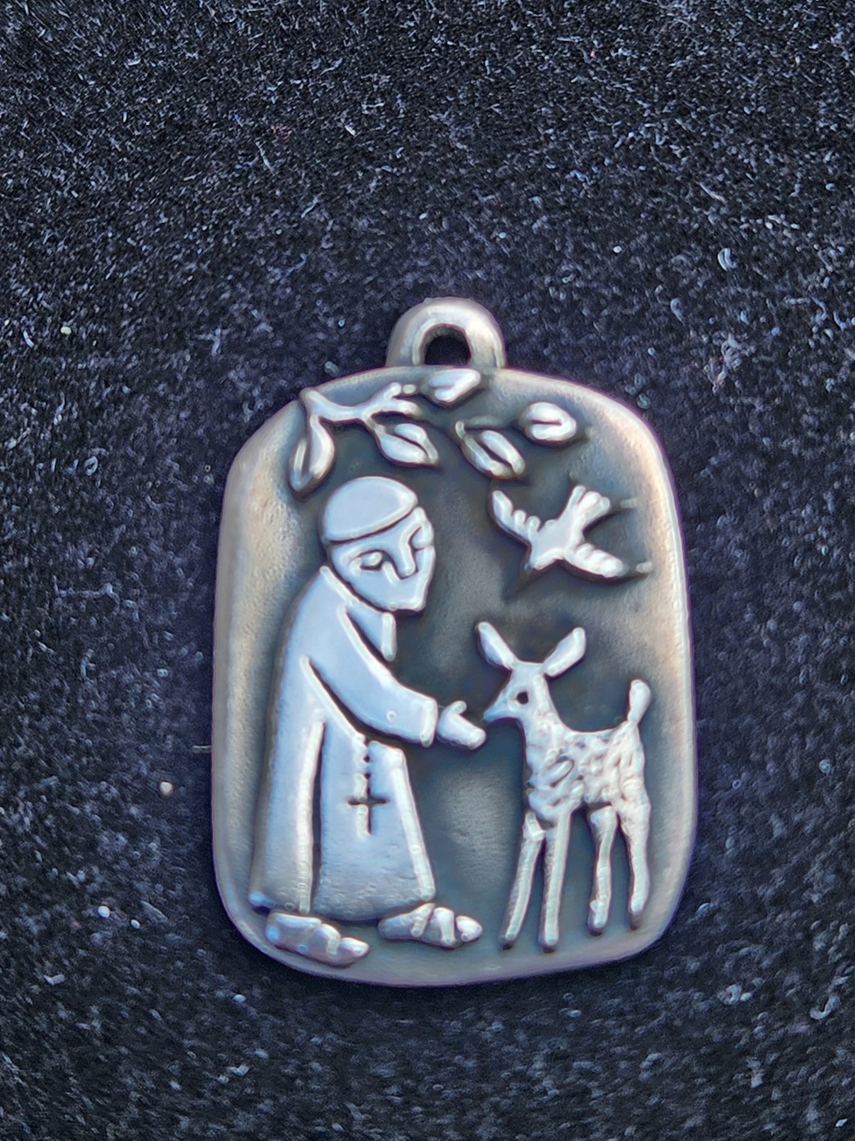 James Avery Sterling Silver 925 Retired St Francis Loves The Animals Pendant