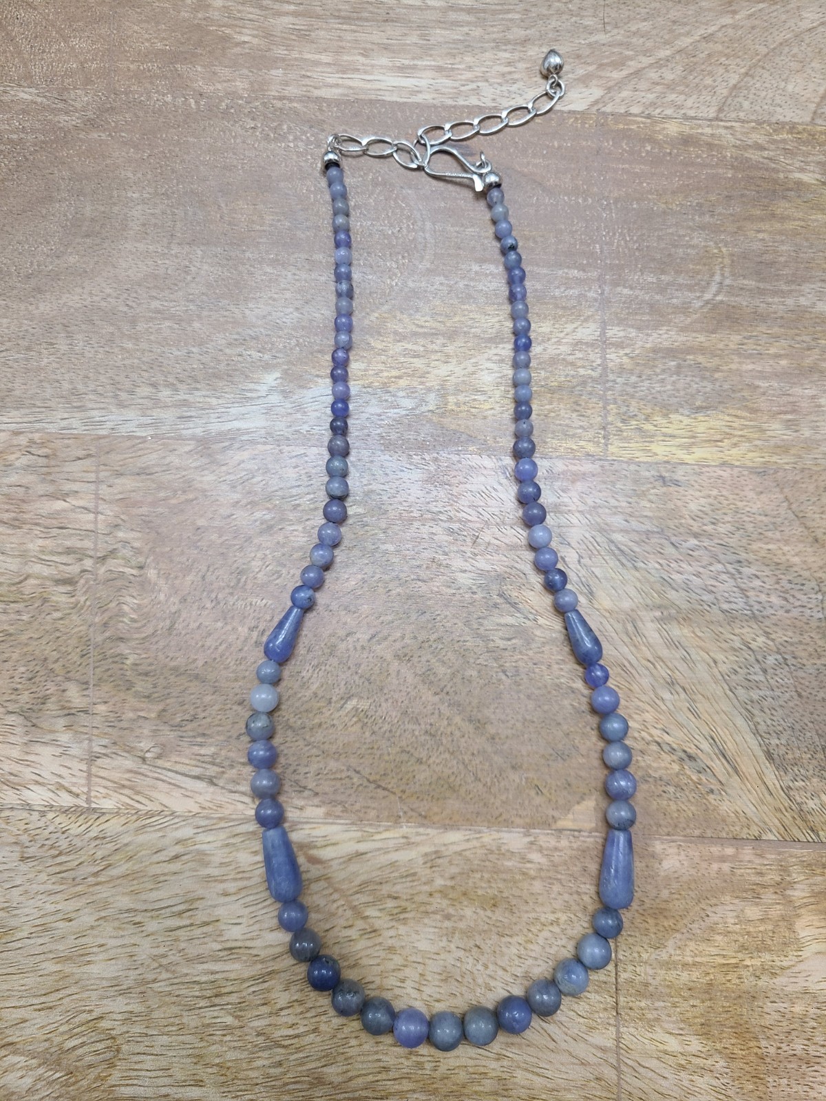 Jay King Tanzanite Beaded Necklace 17-18″ With 3″ Extender