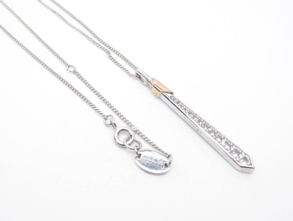 Clogau Gold Silver & 9ct Rose Gold JM Showstopper Topaz Pendant & 22″ Chain