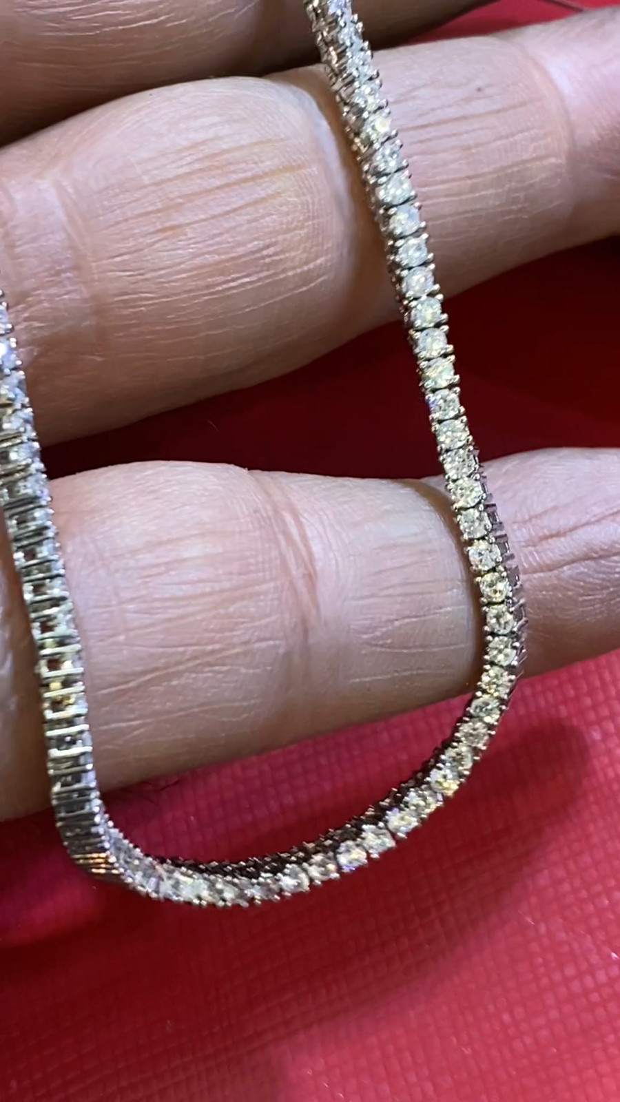 925 silver tennis chain necklace 18 inches 2mm /a1
