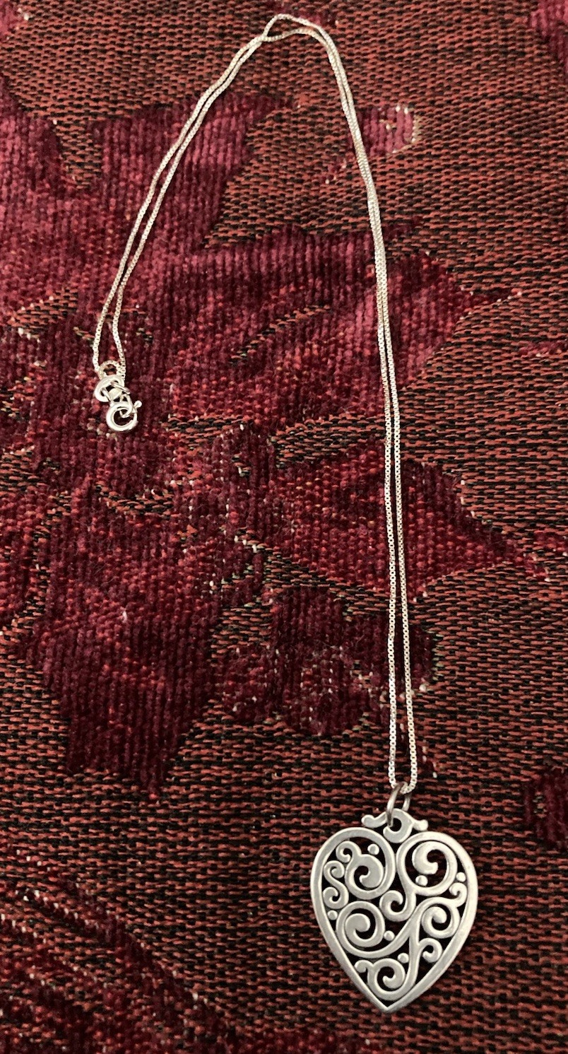 ❤️JAMES AVERY SORRENTO HEART PENDANT NECKLACE W/ STERLING CHAIN ORIGINAL BOX EUC