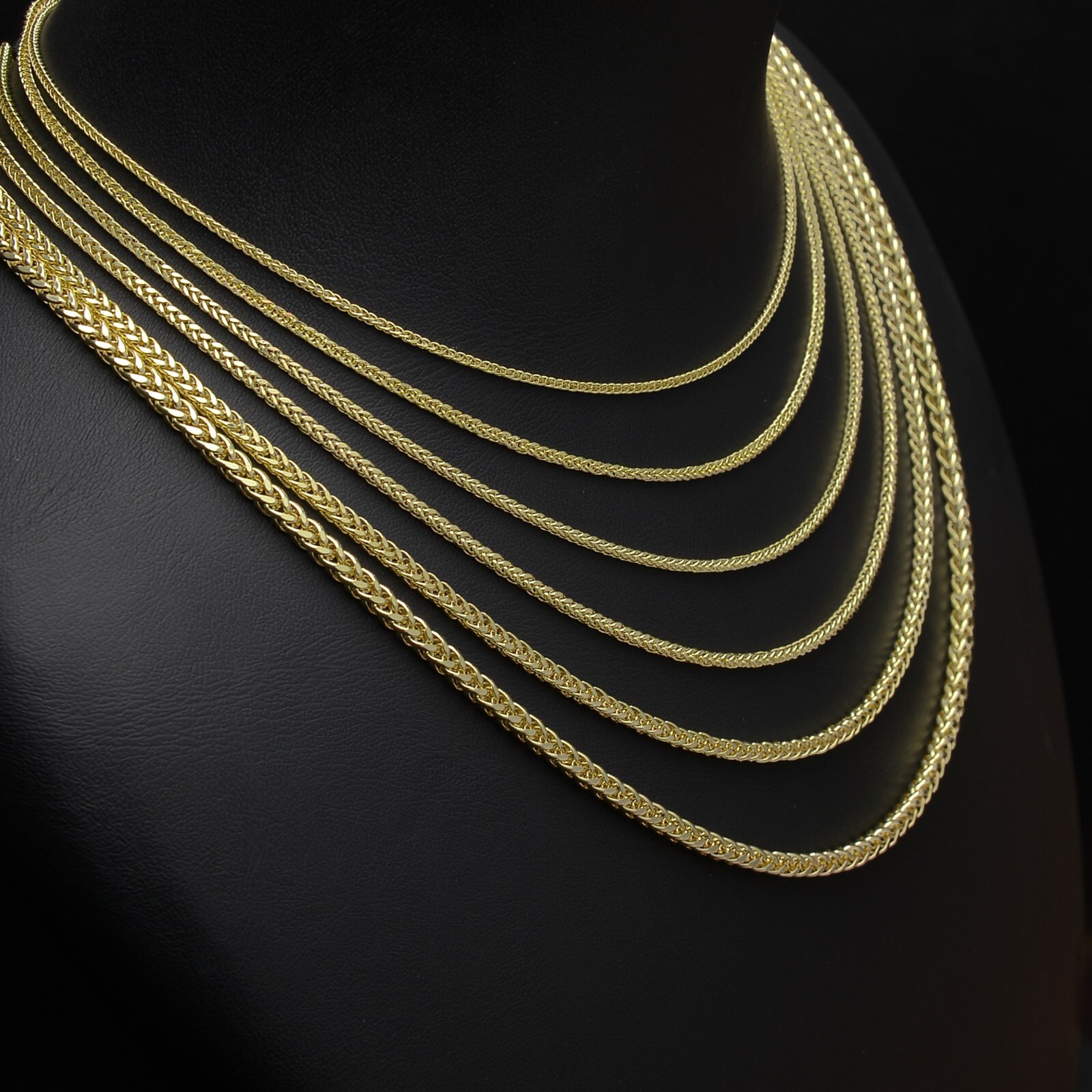 14K Gold Spiga (Wheat) Chain Necklace