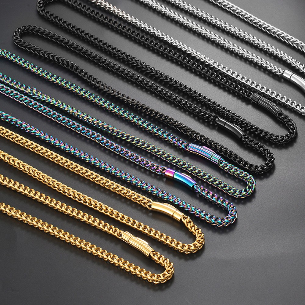 6mm 316L Stainless Steel Cuban Link Chain Hip Hop Men Bracelet Daily Jewelry