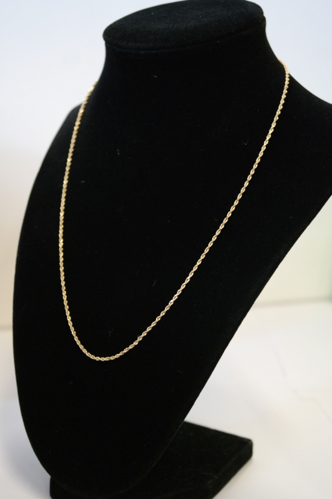 14K Gold 18″ Rope Chain Necklace by Bailey Banks & Biddle – 3.7 Grams –Excellent
