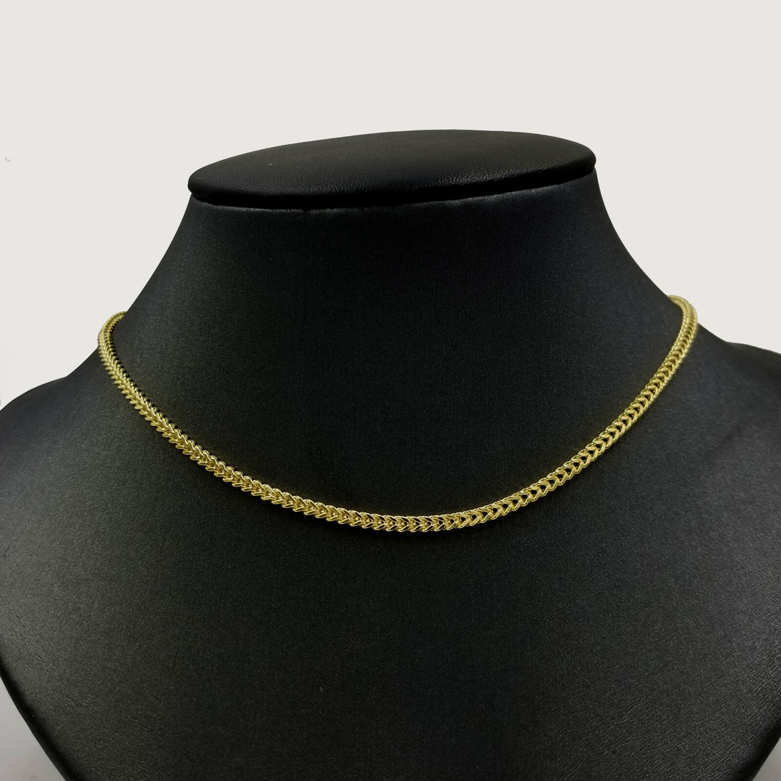 10k Pure Yellow Gold Franco Style Chain Necklace Lobster Clasp 20″ 2.5mm