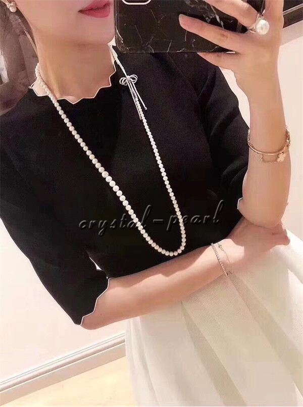 36 inch very beauthful AAA 9-8 MM SOUTH SEA WHITE PEARL NECKLACE