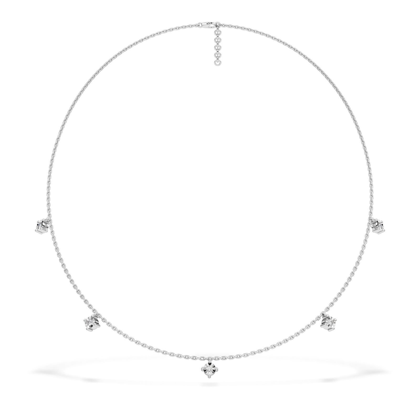 Elegant Diamond Drop Necklace 10K 14K 18K Gold Women’s Fine Jewelry Gift for Her