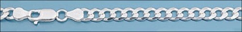 Sterling Silver 6 mm Curb Necklace 16″ – 30″ – Free Gift Packaging