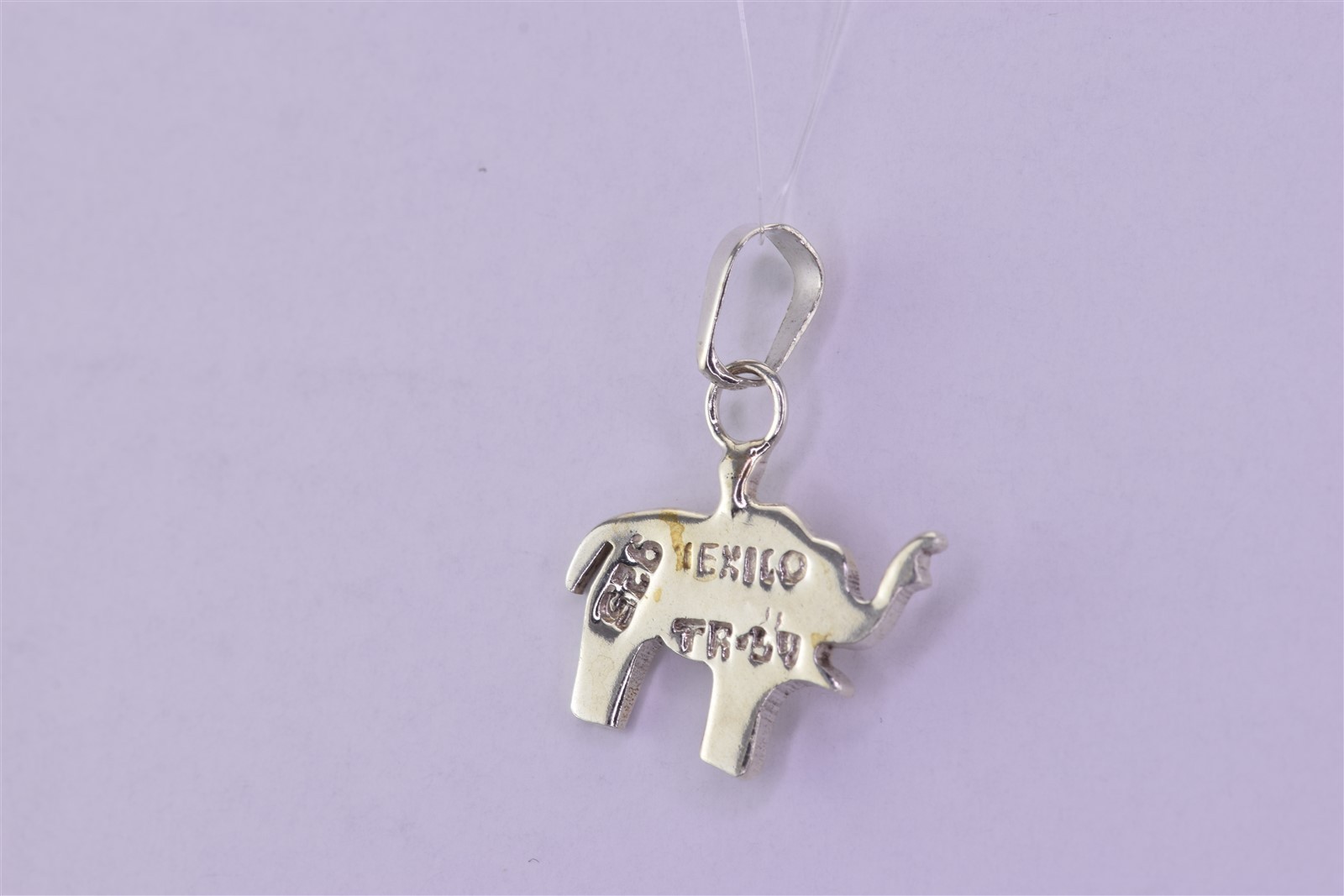 Taxco Sterling Silver 16mm x 16mm Solid Elephant Silhouette 925 Mex Pendant