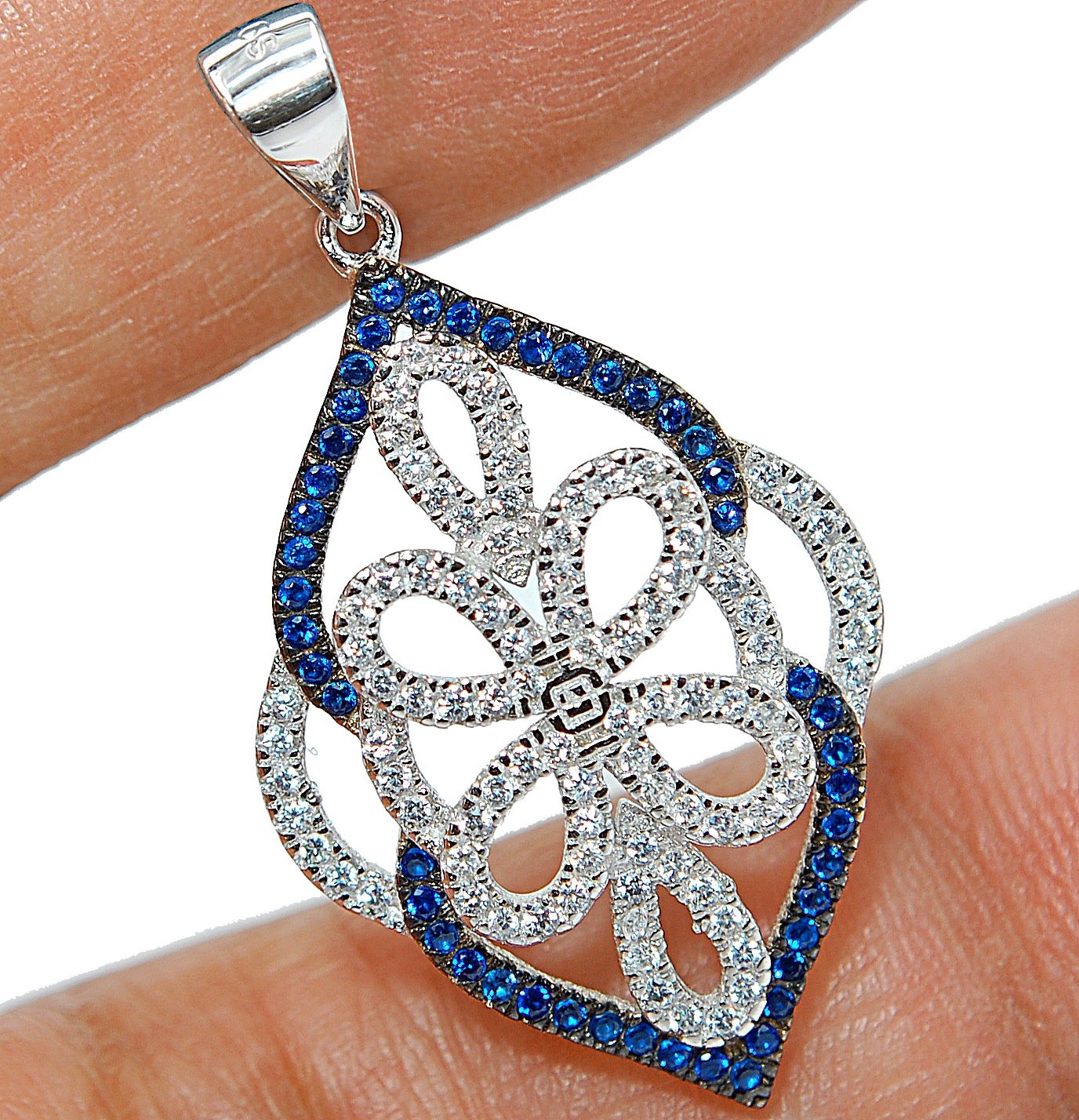 2CT Heat Treated Kyanite 925 Sterling Silver Pendant Jewelry CP3-8