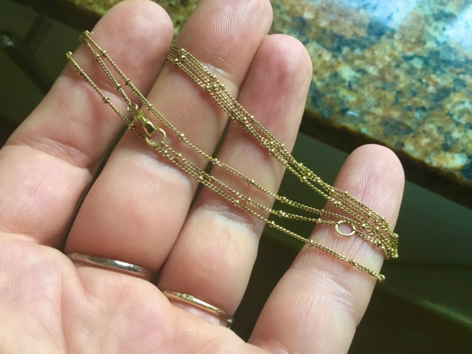 Annoushka 18ct gold saturn chain necklace 18k 750