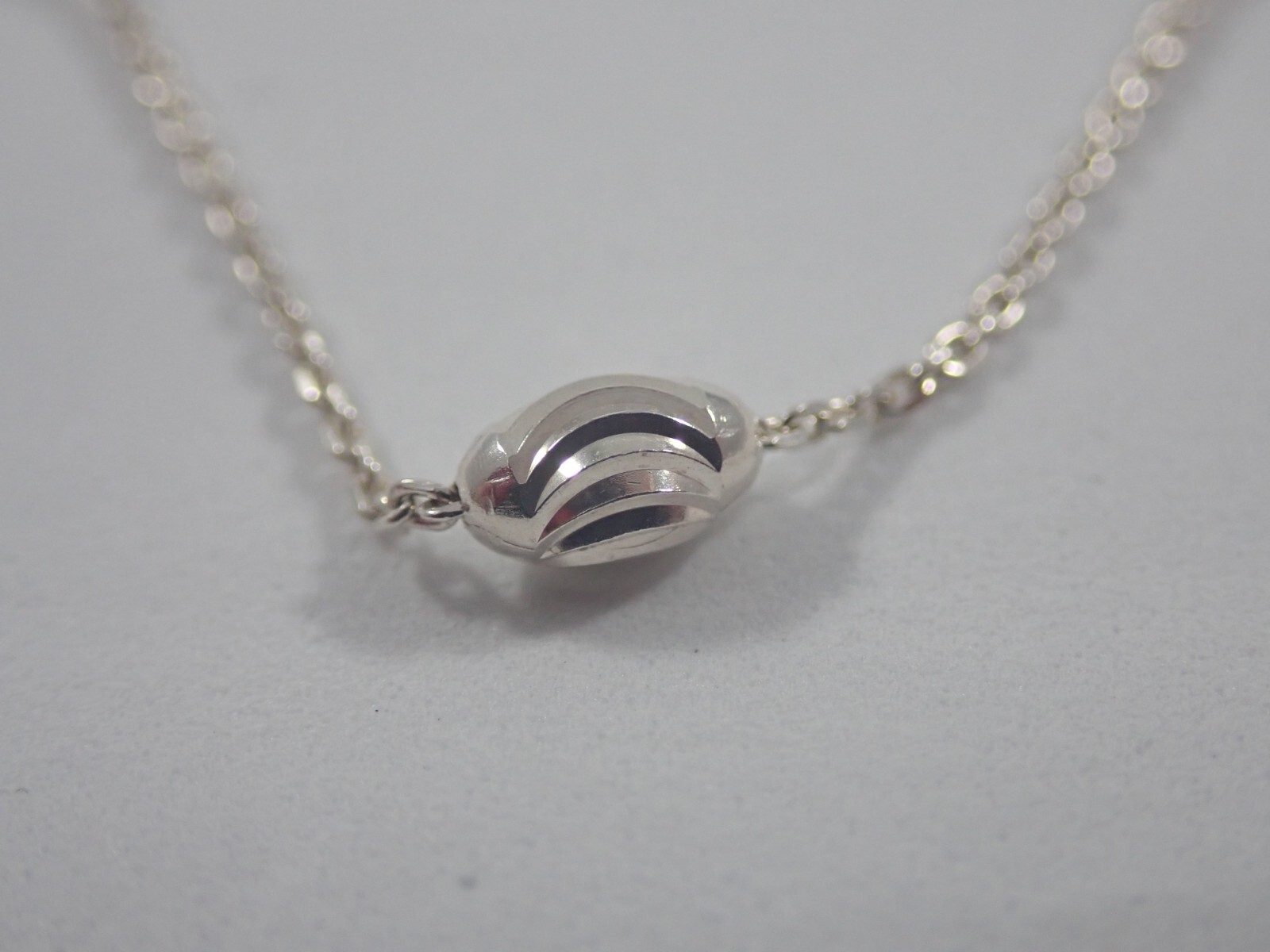 LINKS OF LONDON 925 STERLING SILVER ESSENTIAL STATION BEADED 23.5″ NECKLACE