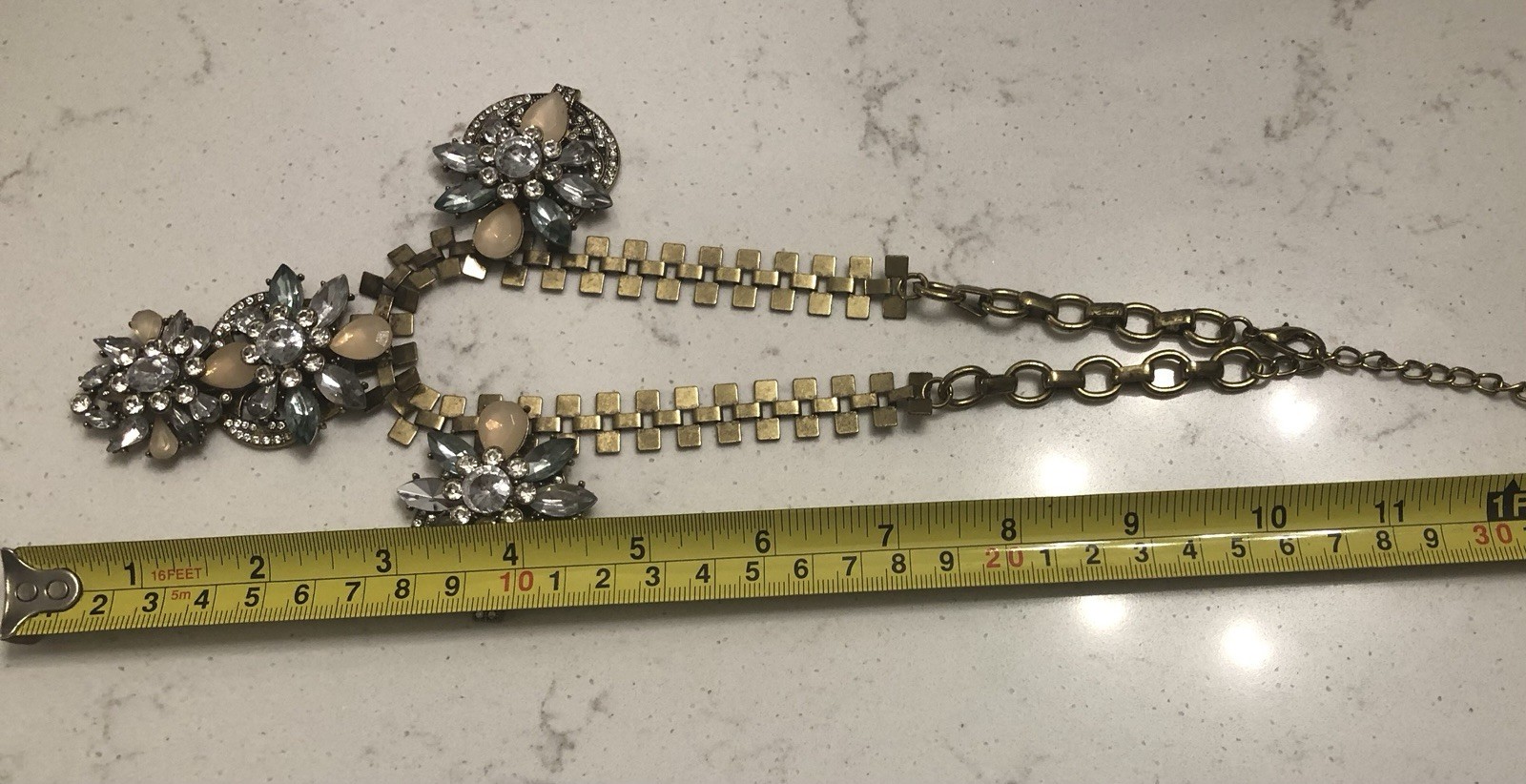 Bold Large Statement Necklace Sparkle Old Money Maximalist Loud Fashion Regal