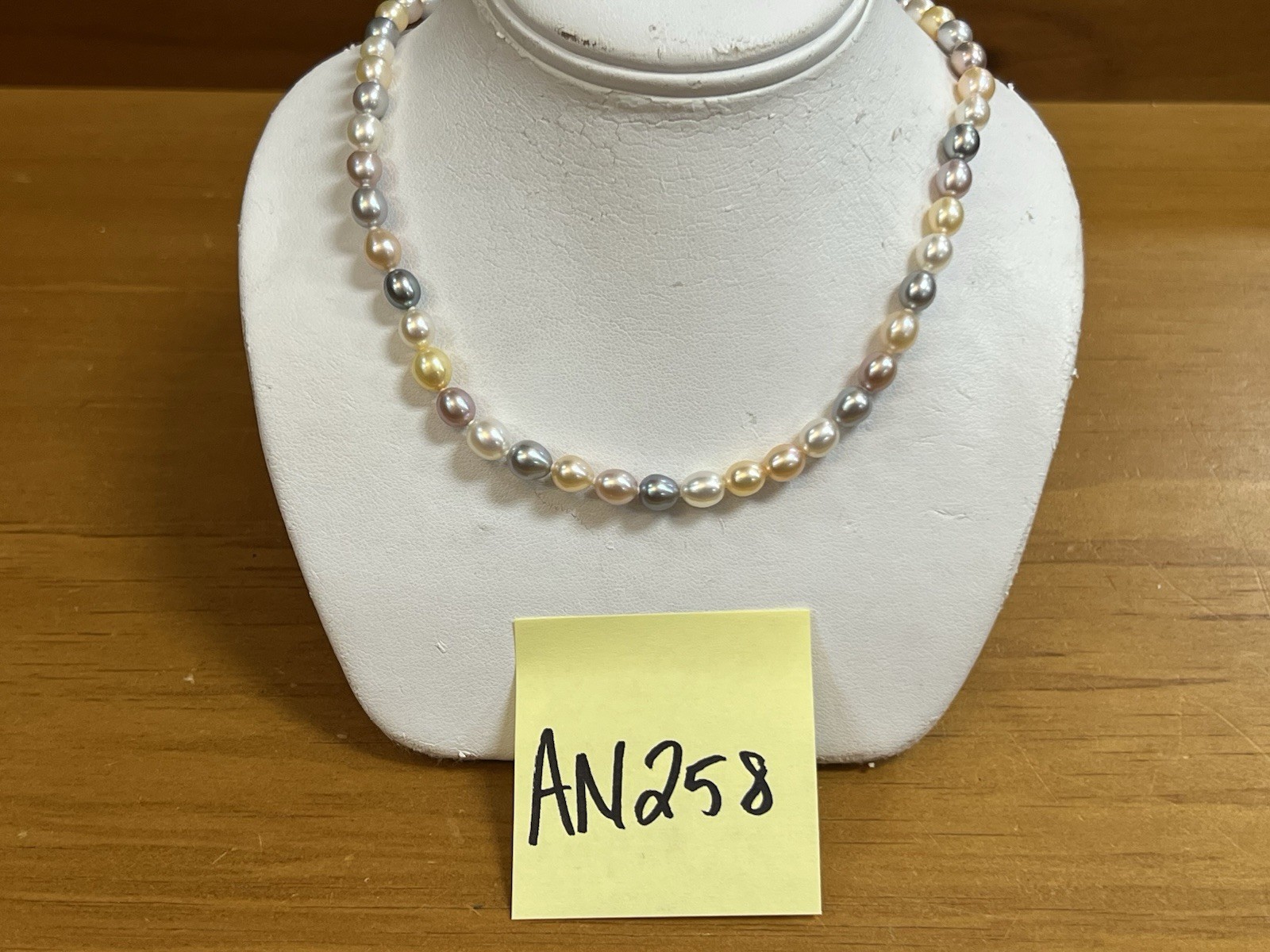 Honora Signed Sterling Silver Multicolor Pastel Freshwater Pearls Necklace
