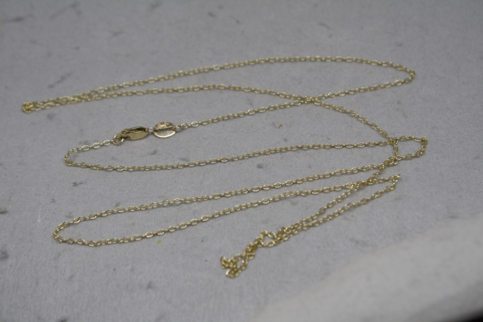 100% BRAND NEW 9K Solid Yellow Gold 1.2mm Link Necklace Chain 70cm Lobster Clasp