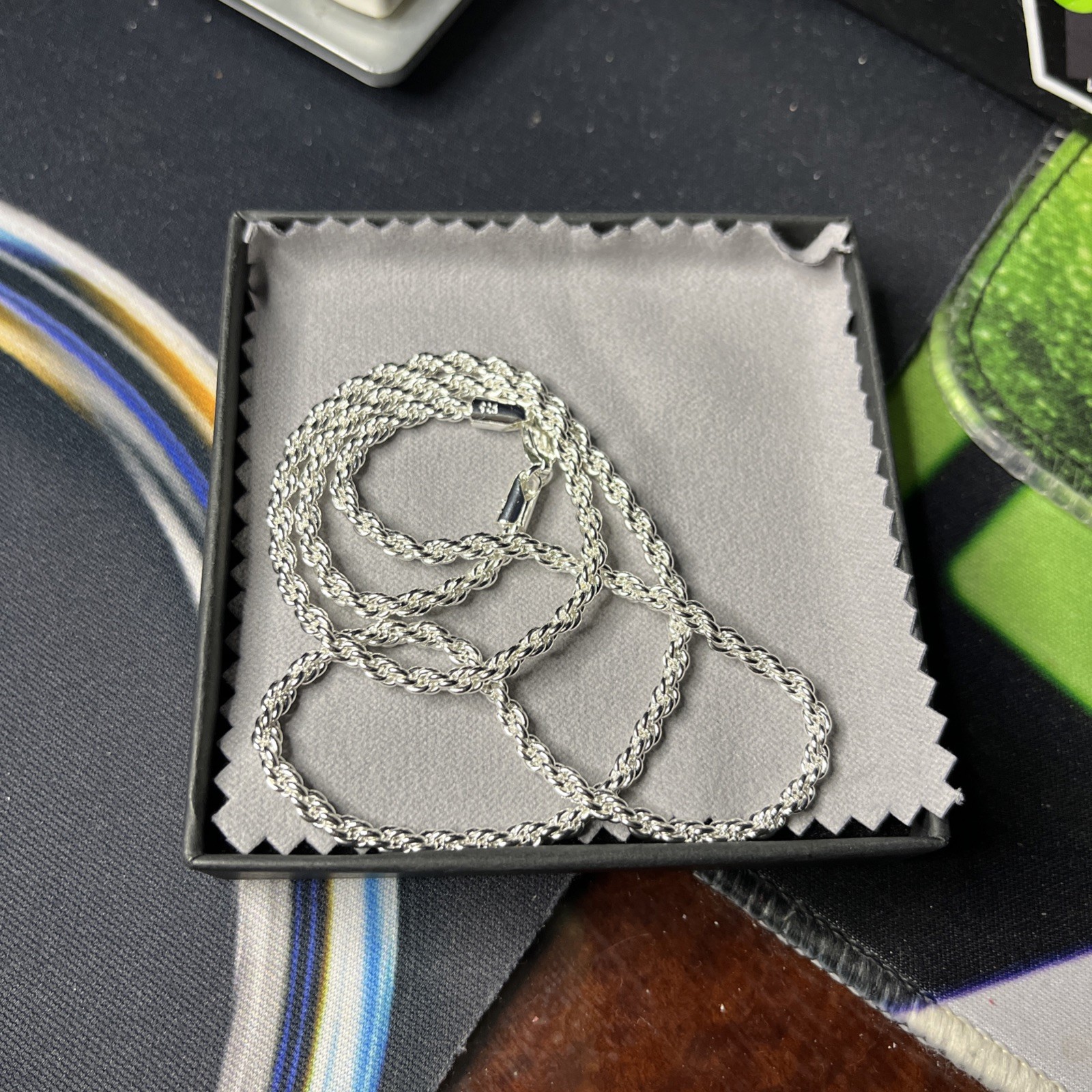 Fine Jewelry Italy .925 Sterling Silver 18” Coriano Rope