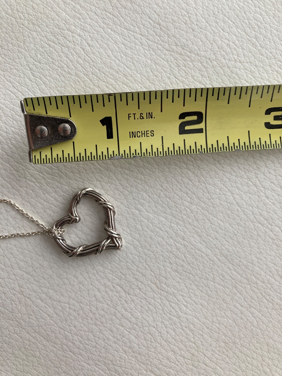 Peter Thomas Roth Ribbon & Reed Signature Classic Heart Necklace Sterling Silver