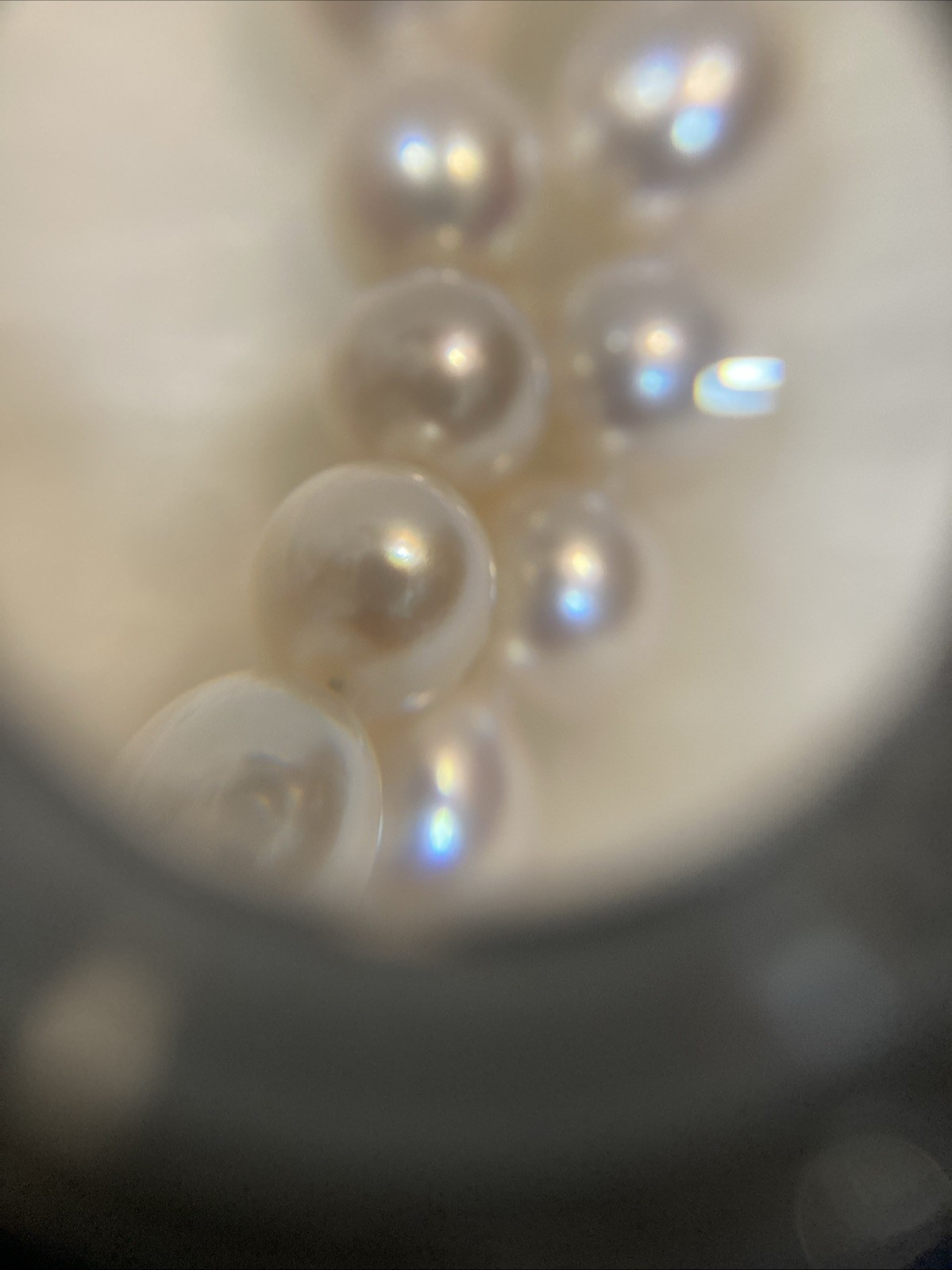 A04JapaneseAkoyaPearl Necklace 7.7-8.0mm 42.5cm SilverClasp Near Round Excellent