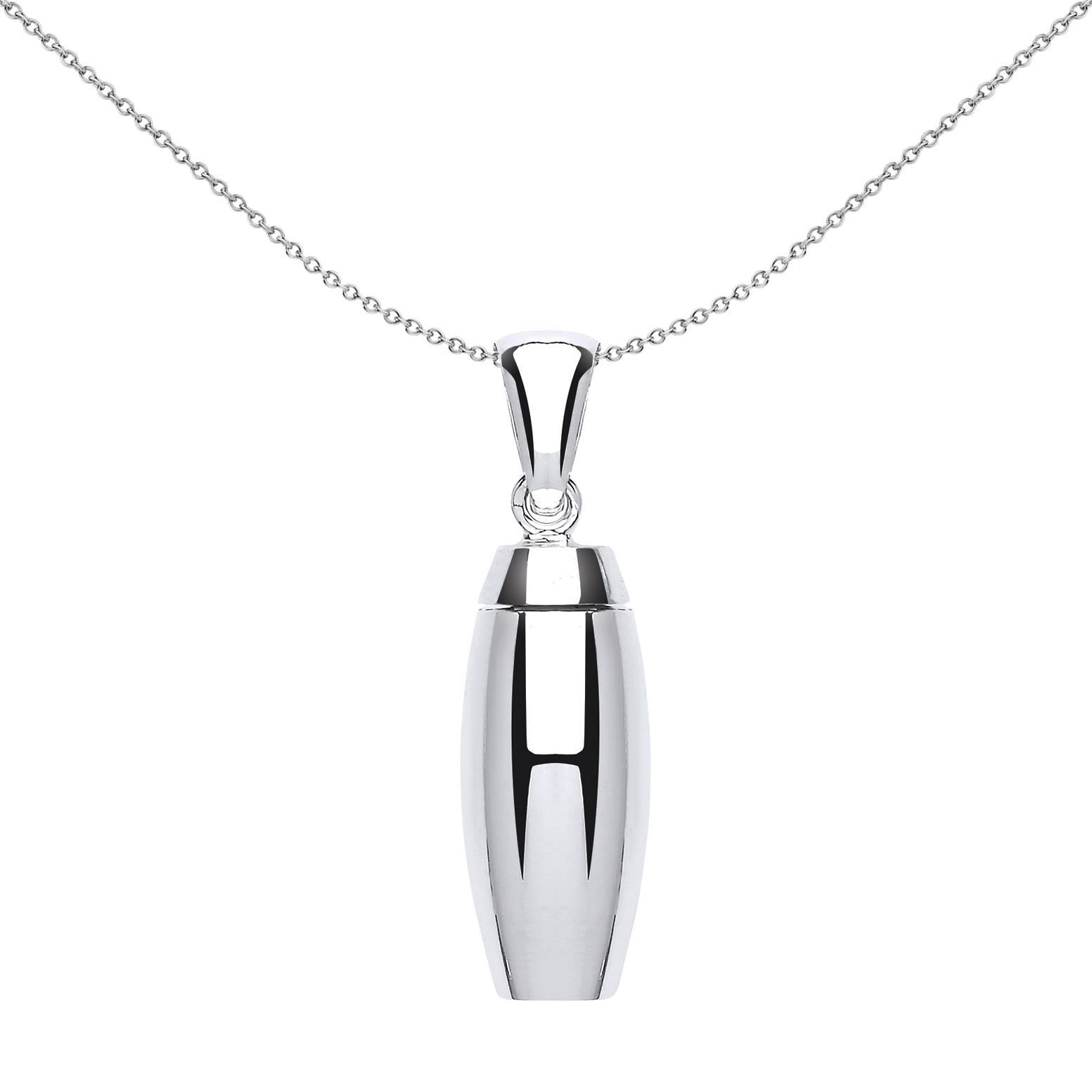 Silver Jewelco London Cremation Urn Locket Necklace