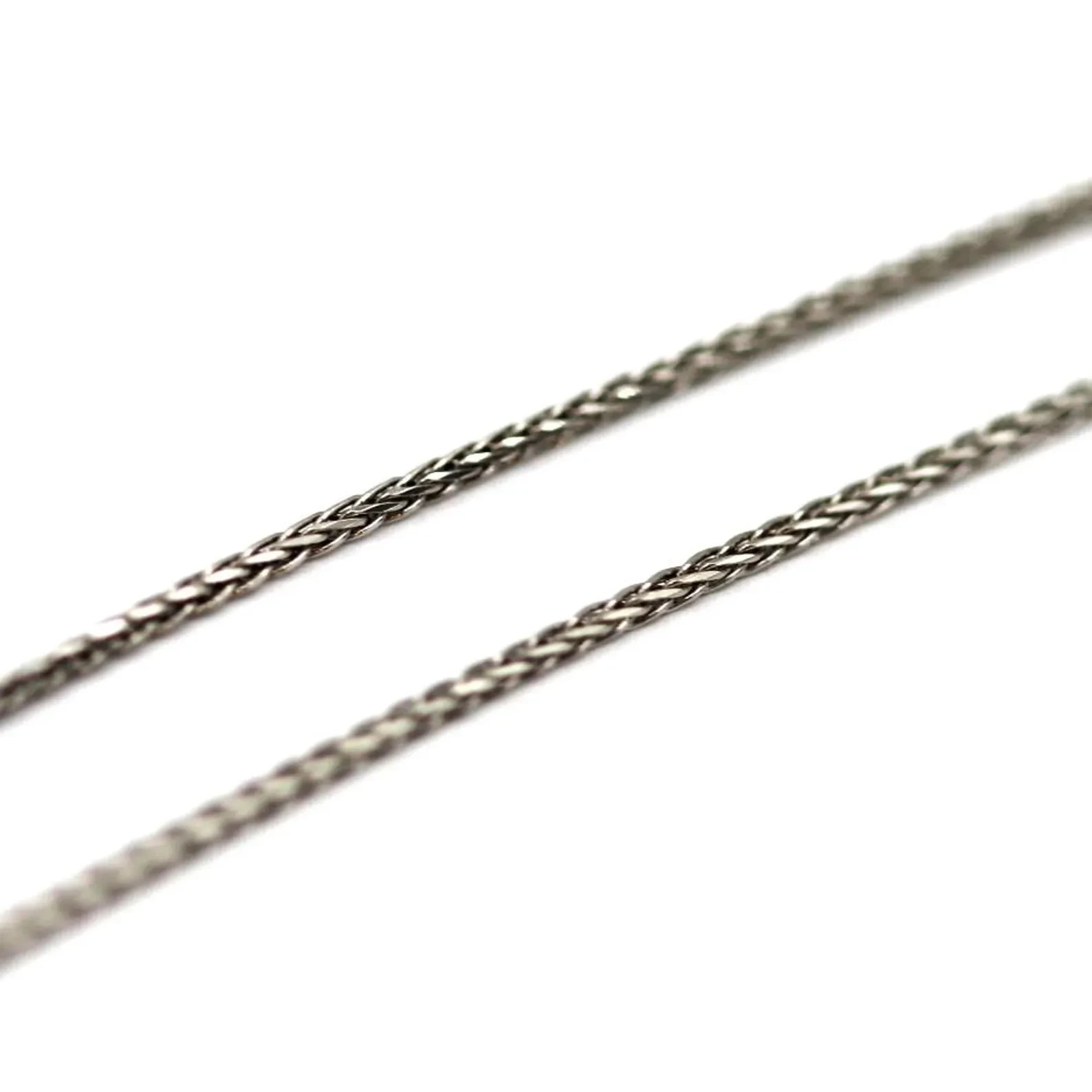 14k White Gold Franco Chain 18 inches