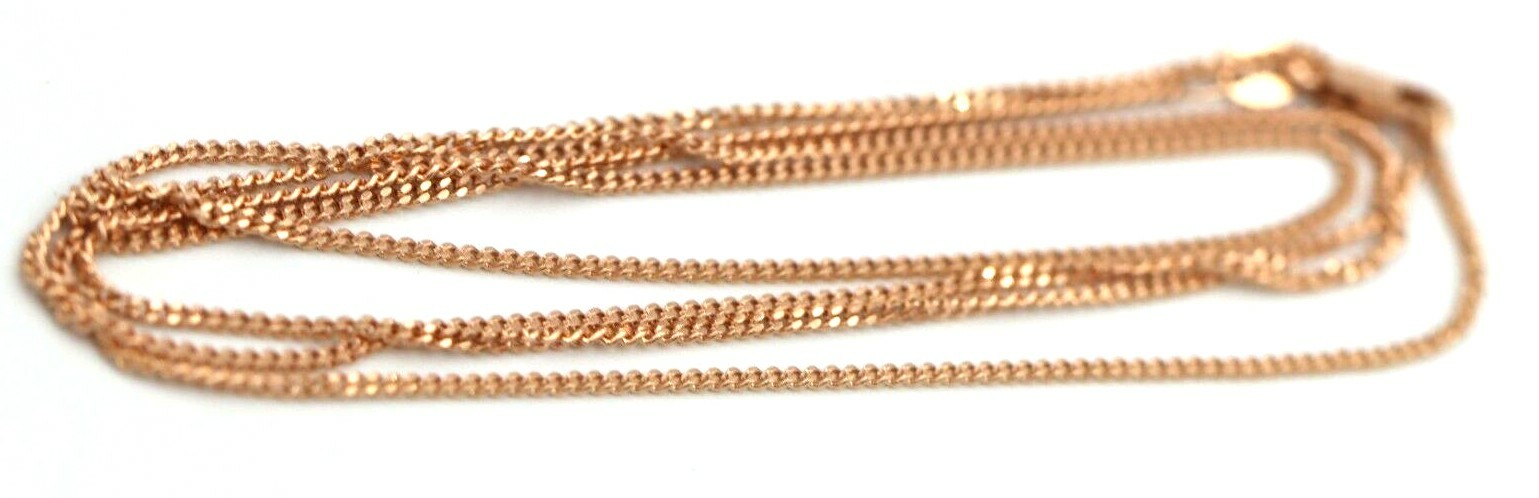 Genuine 9ct 9k 375 Rose Gold Kerb Curb Chain Necklace 70cm 3.9 grams