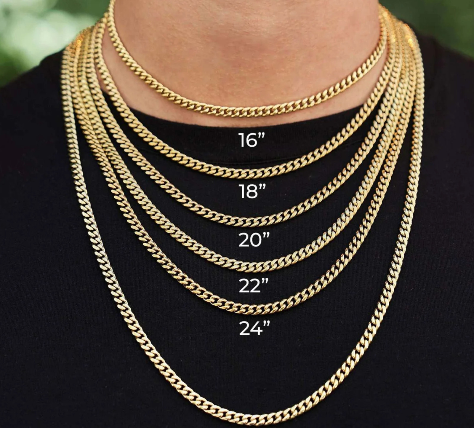 GLD 4mm Rope Chain 20″