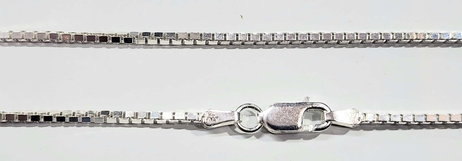 Box Chain Necklace 1.5 mm thick Real 925 Sterling Silver All sizes