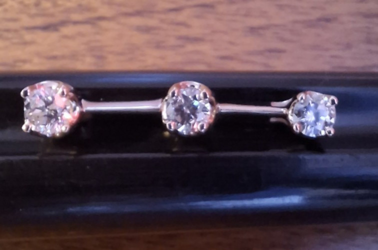 14K YG ~KEEPSAKE~ PAST, PRESENT, FUTURE .40CTW –