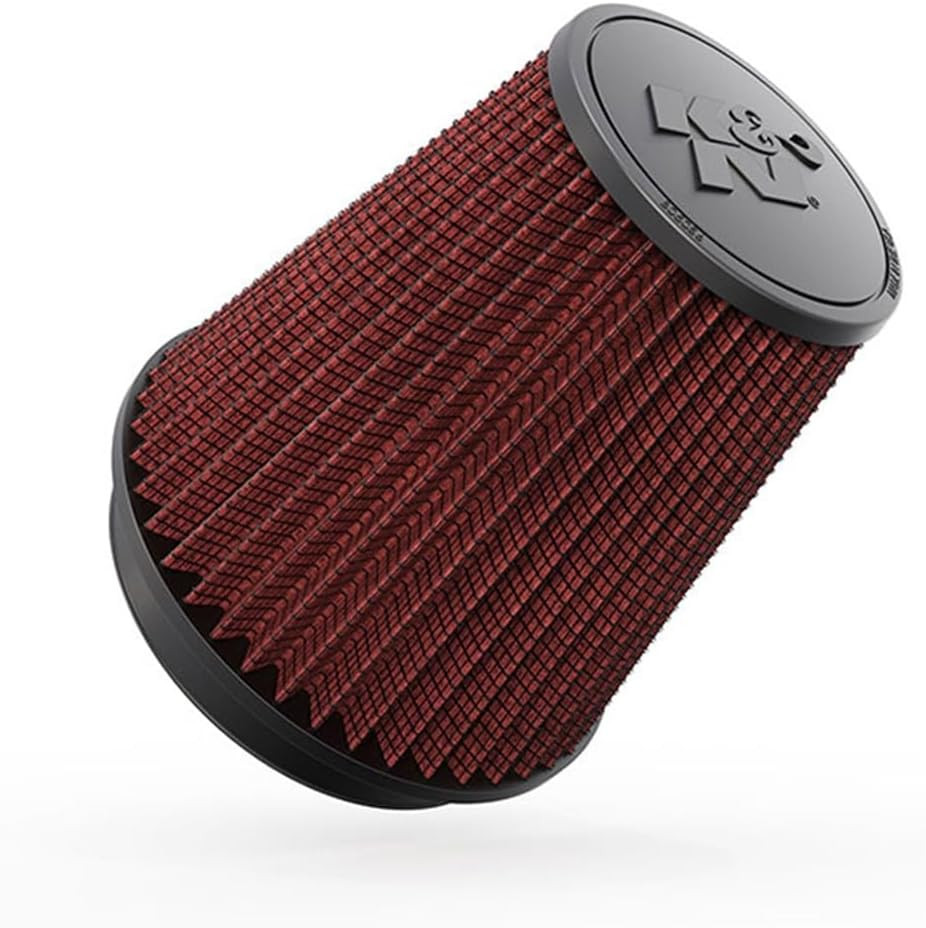 K&N High-Flow Original Lifetime Universal Clamp-On Air Filter: High Performance,