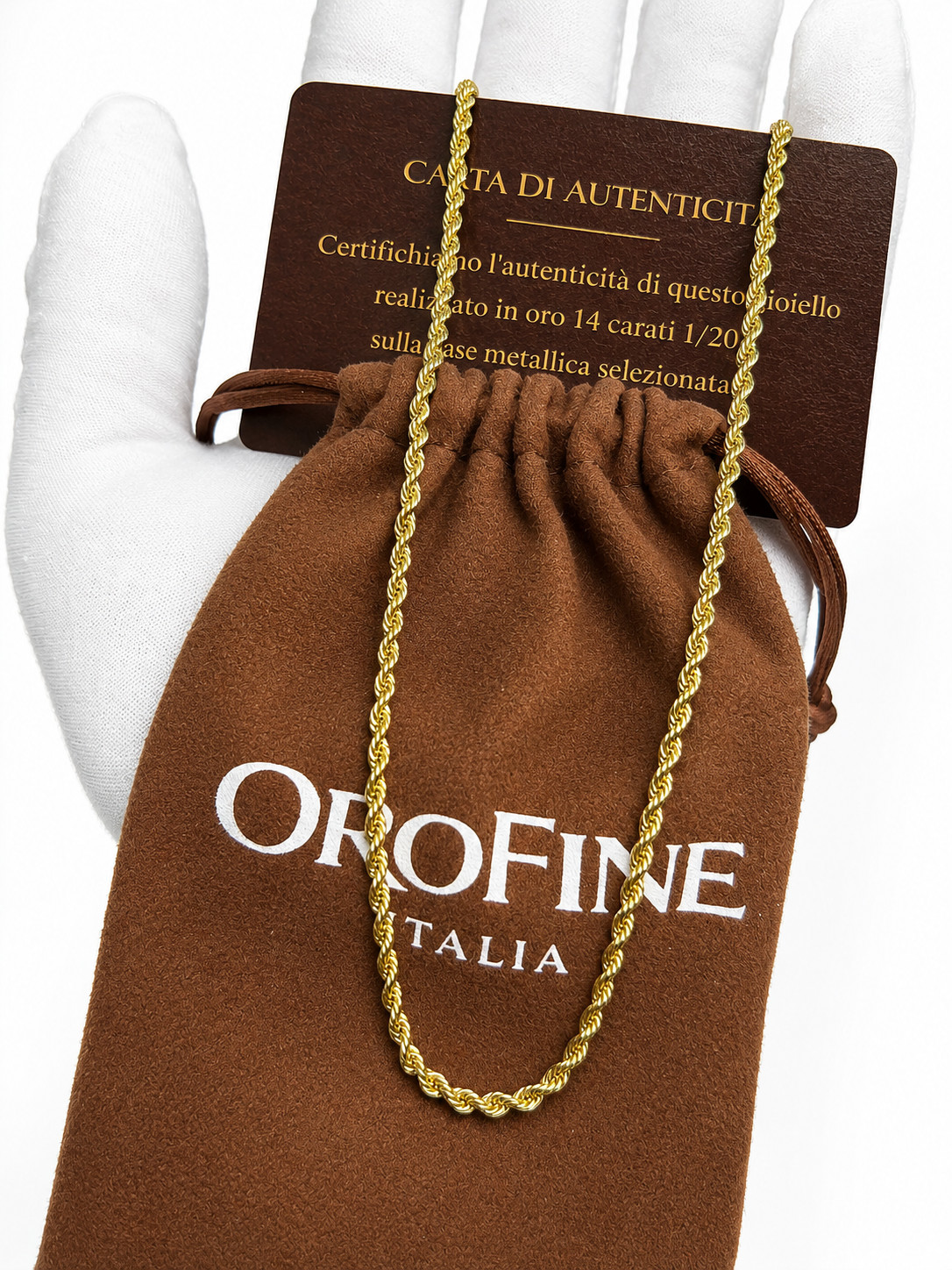 Italian 1/200 14k Yellow Gold Rope Chain Cadena Necklace Men Women mm in