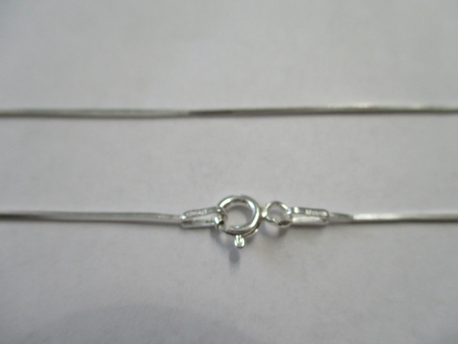 Sterling Silver Chain 1mm smooth Italy 925 silver 20 Inches Italy FREE SHIPPING