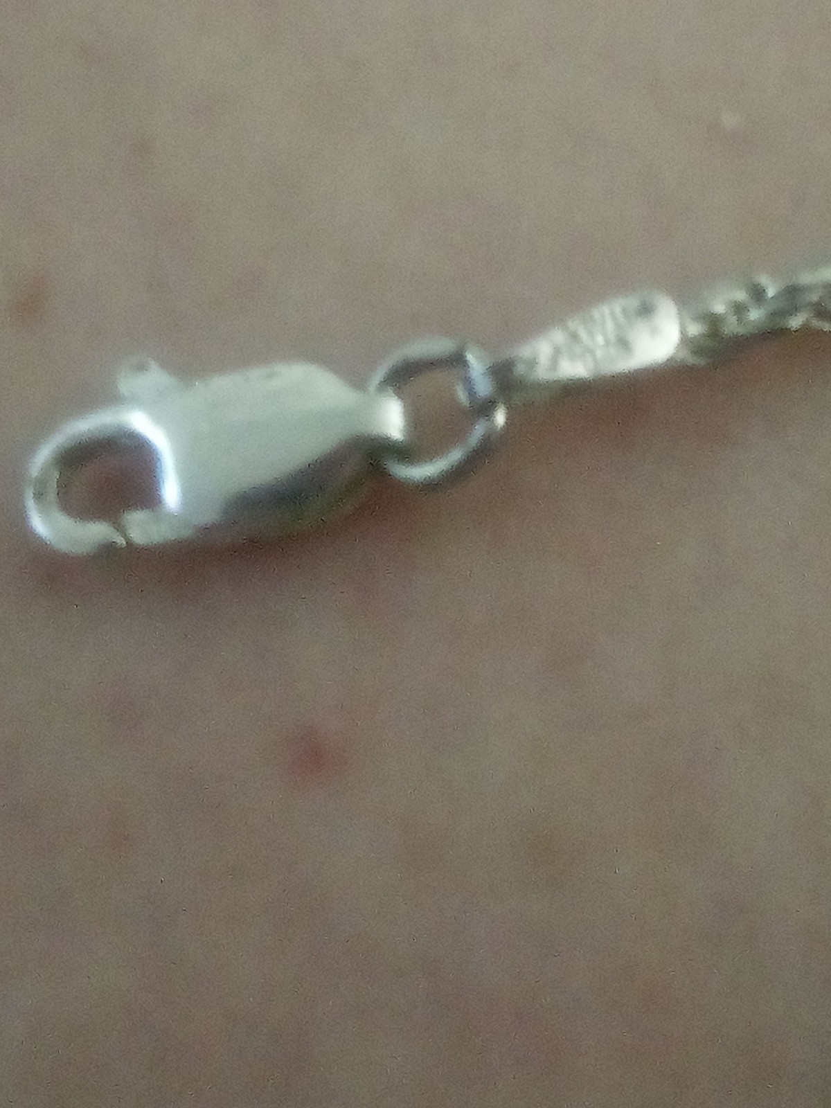 Sleek vintage Italy 925 sterling silver 18 in rope chain unknown hallmark 5.71 g