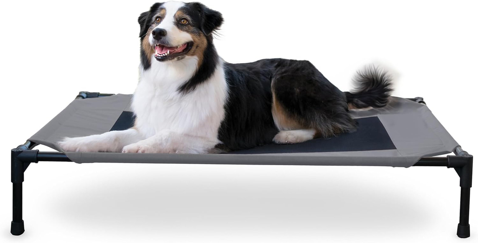 Outdoor Elevated Dog Cot, Breathable Cooling Elevated Cot Hammock Pet Bed for La