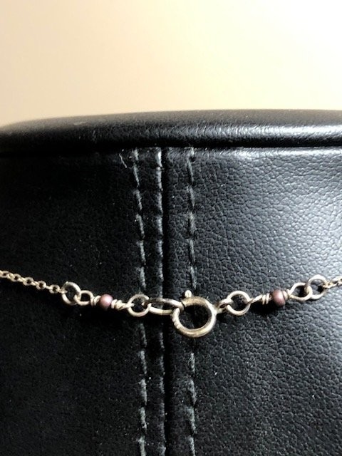 B1582 Ocean Wave Pendant Sterling Silver 925 Chain Necklace Beach 18″ 1.8g
