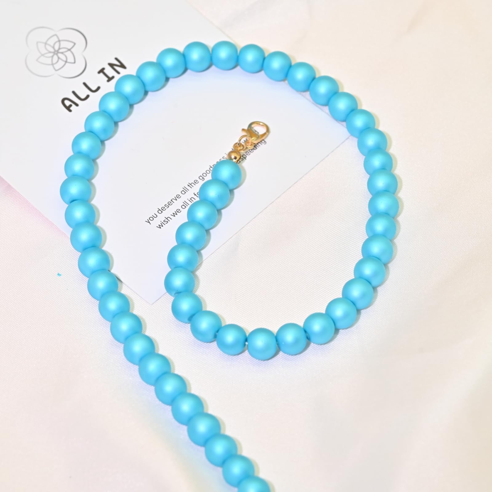 Colorful Mood Choker Baroque Bead Imitation Pearls Necklace, Women, Adults – 07