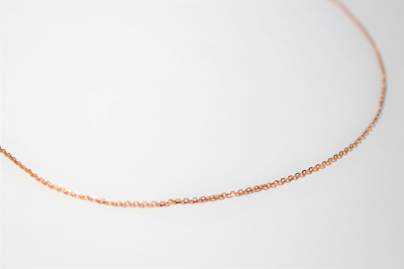 10K Solid Rose Gold Rolo (1mm) & Box (0.6mm) Chain 16-24″