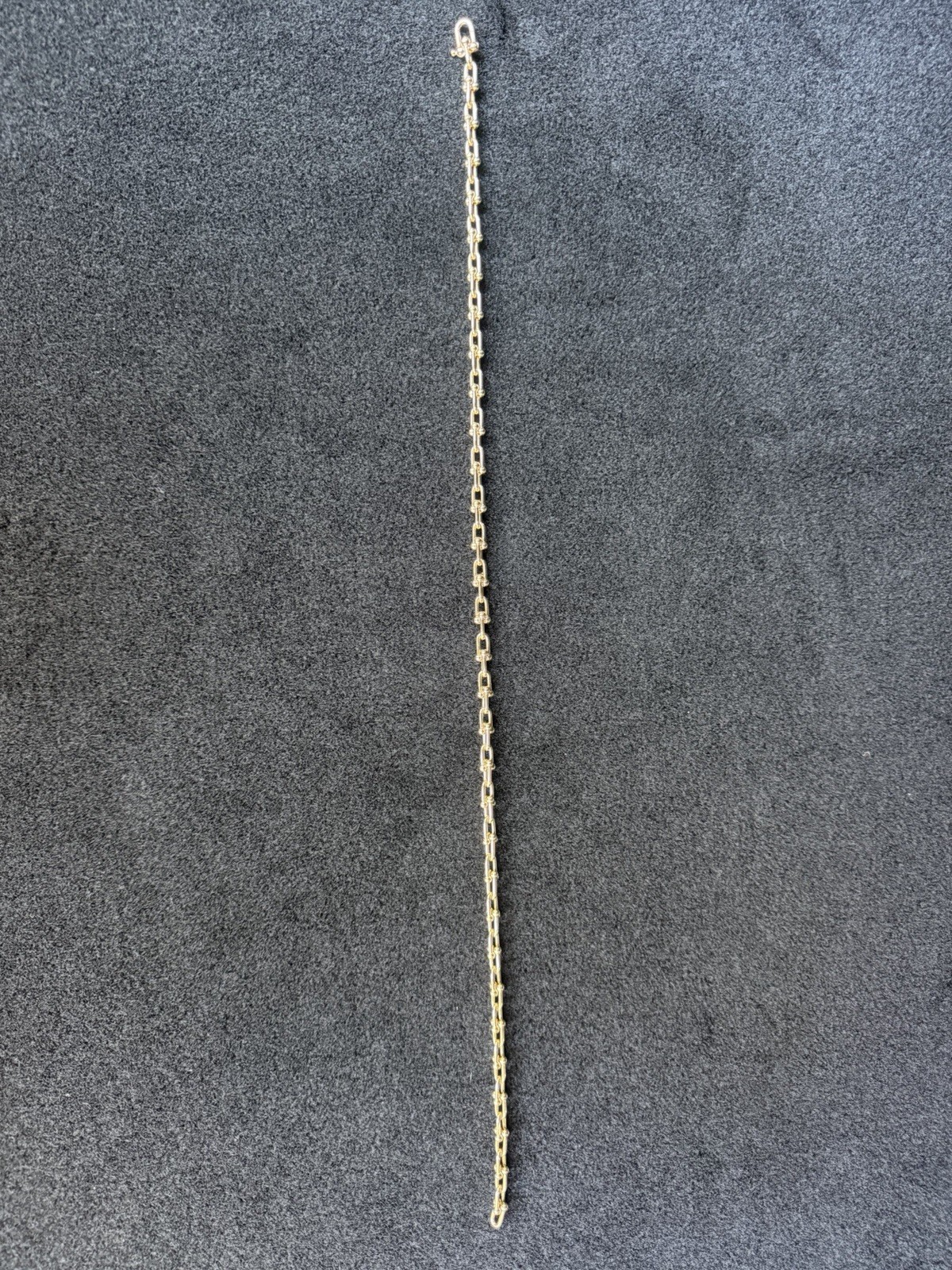 Tiffany & Co. Tiffany HardWear Small Link 18K Yellow Gold Bar Link Necklace 47G