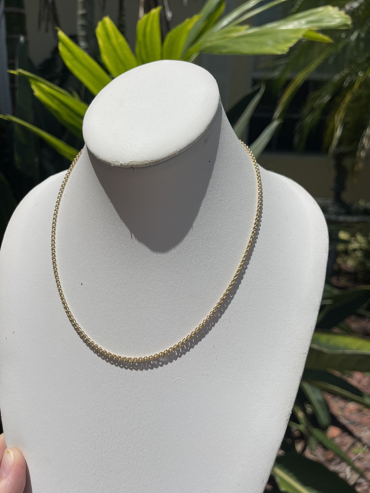 14K Yellow Gold 10.3 Gram Solid 18 3/4” Wheat Chain 2.5 mm Wide GORGEOUS!