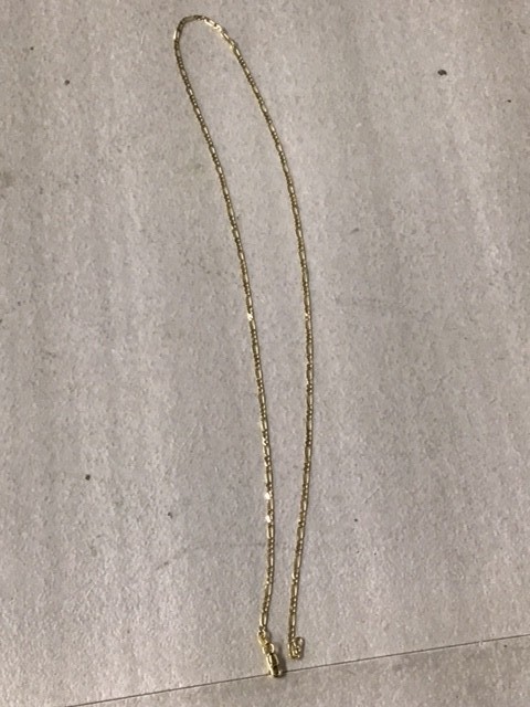 Real Solid 10k Gold 2mm Figaro Link Chain 22″ Men’s Ladies Italy Necklace