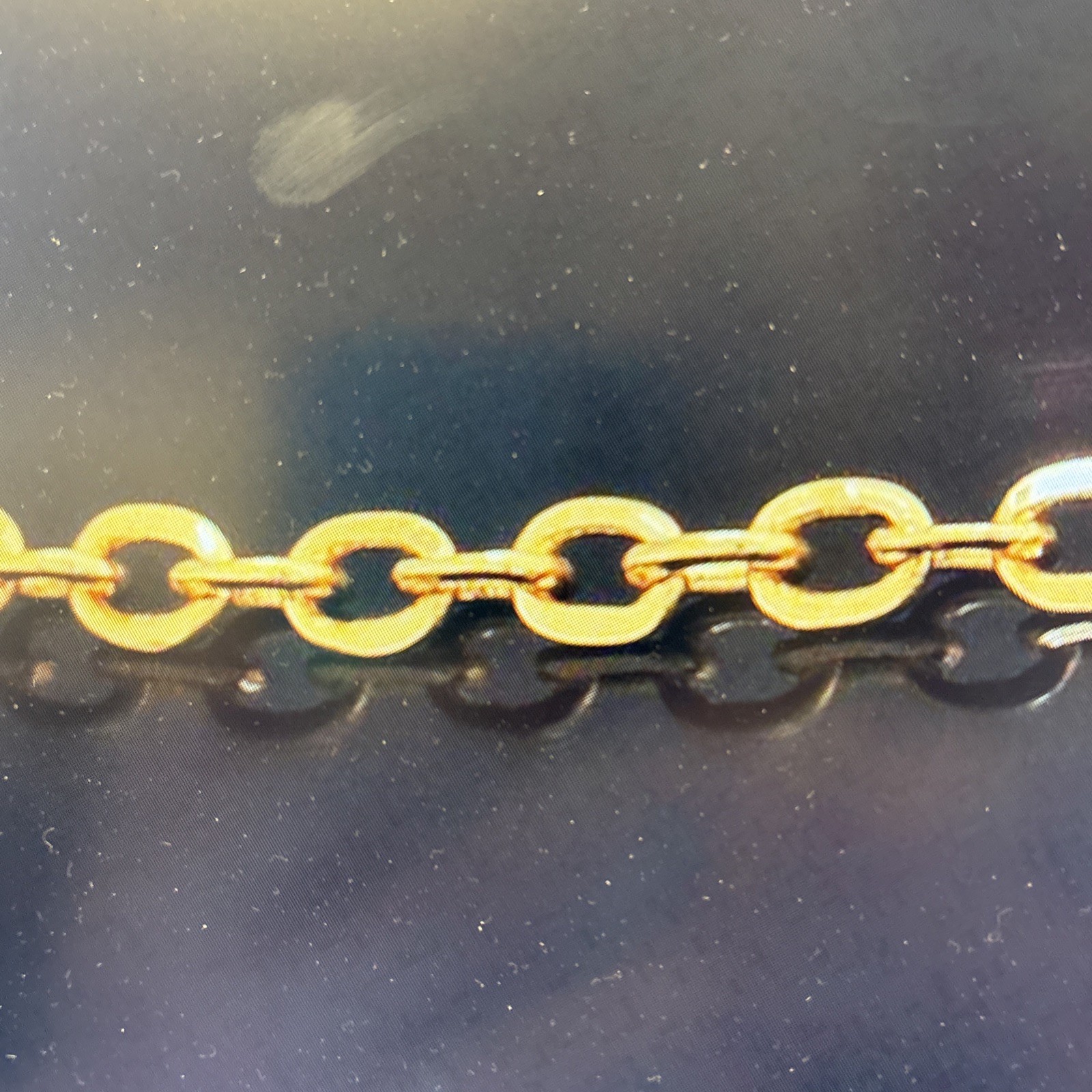 Italian Link Chain Necklace Real 14K Yellow Gold