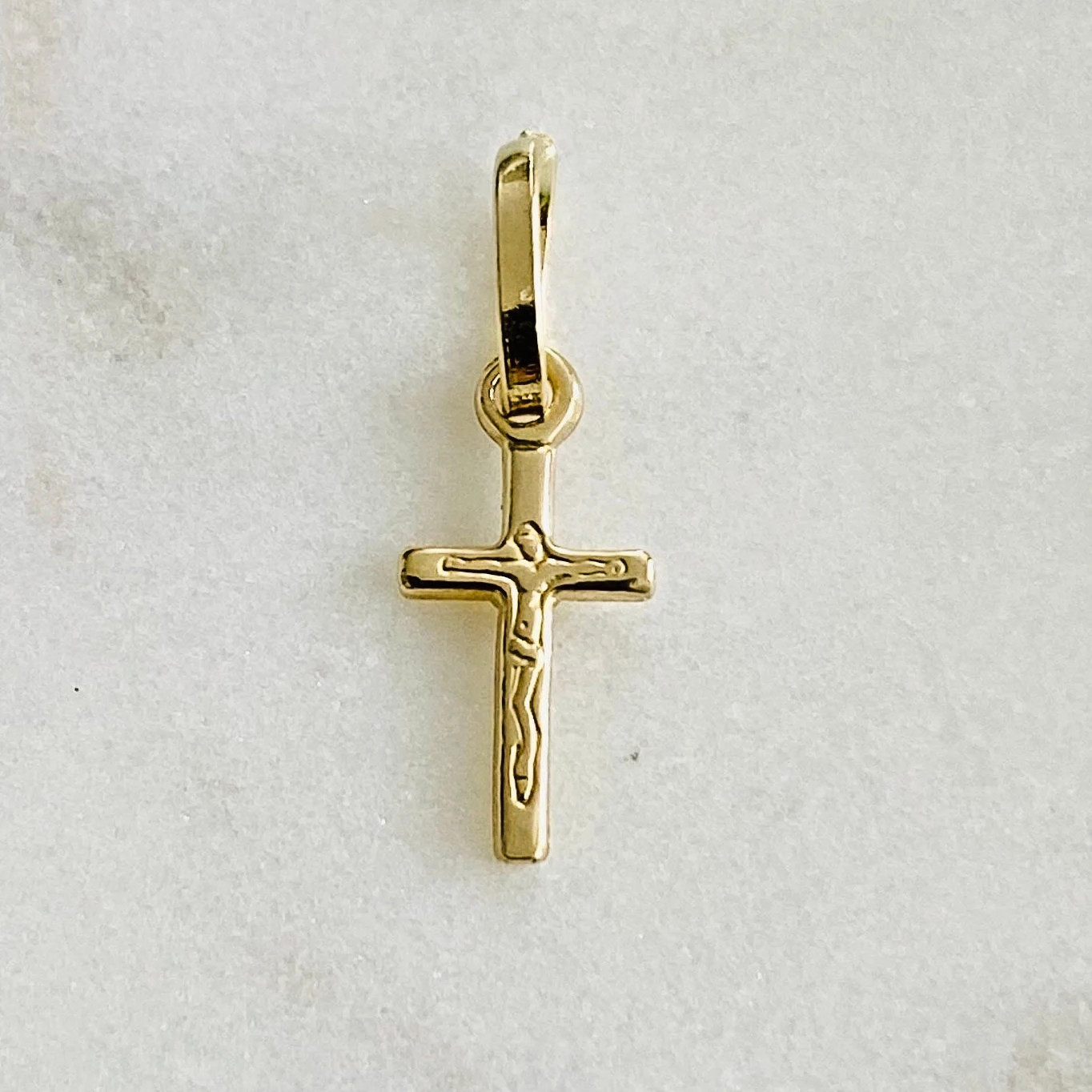 18K GOLD FILLED CARAVACA CROSS PENDANT / GOLD FILLED DIJE DE CARAVACA CRUZ – P94