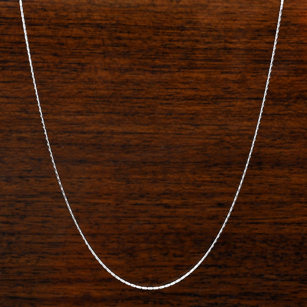18″ Sterling Silver Wheat Chain Necklace for Men & Women Smooth & Shiny DGC1020